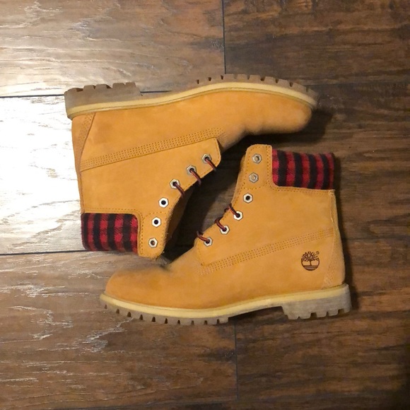 flannel timberland boots